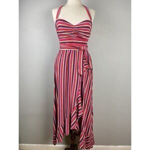 Maeve Pink Striped Maxi Dress